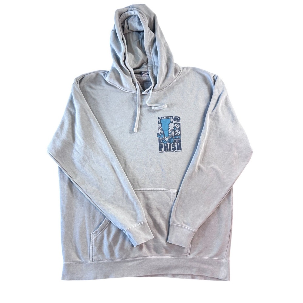Phish 2023‎ SPAC Flood Recovery Benefit Hoodie Vermont Grey XL Merch Official